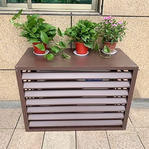 Copertura per Condizionatori in Alluminio Fioriera Esterna Griglia Condizionatori Recinzione Per Apparecchiature Esterne Schermo Decorativo del Condizionatore Privacy Recinzioni Persiane Design