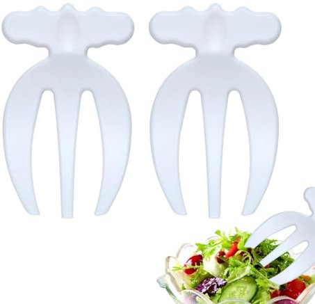 Pinze per mescolare insalata, utensili da cucina per insalata, resistenti all'usura, portatili, set di posate per insalata per casa, ristorante