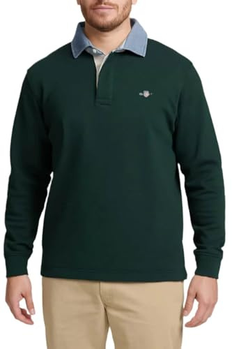 GANT REG Chambray Heavy Rugger, Verde, M
