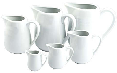HOTELWARE Ariston Lechera para 1 Taza, 140 ml, Porcelana, Bianco, 10x4x8 cm