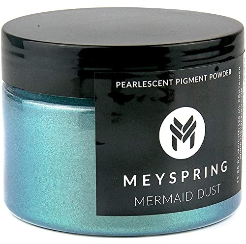 MEYSPRING Mermaid Dust Mica Powder for Epoxy Resin - 50 Grams - Great for Resin Art and UV Resin - Color Pigment