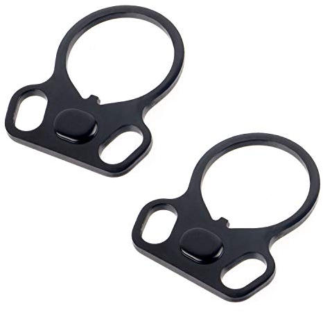 FOCUHUNTER Rifle Dual Loop Sling Adapter 30mm AR Dual Loop Tools Sling Mount End Plate Adapter Right/Left Handed Mount 2 Pack