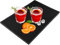EXIN DEHCEN 45 x 30 cm Alfombra de Servicio de Bar, Alfombrilla De Servicio Bar de Goma PVC Antideslizante, Alfombrillas Negras para Bar Alfombrilla para Derrames para Bar, Cocina, Restaurante (Negro)