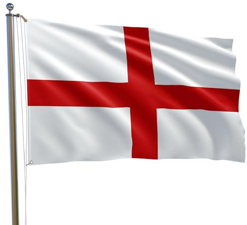 England Flag St George Cross Flags English Eyelets World Cup 3 5x3ft
