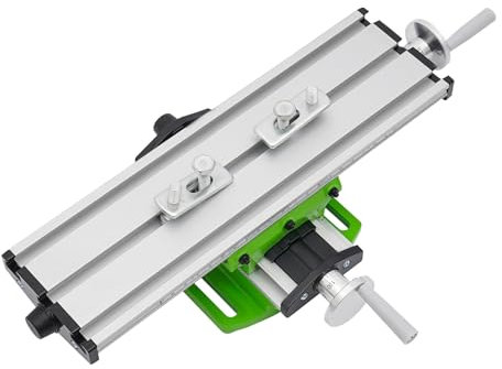 Milling Working Table Machine Mini Multifunction Milling Working Table Adjustment Working Cross Slide Bench 39.5*24.5*7.8cm Cross Slide Bench Drilling Milling Vise Working Table for Bench Drill Stand