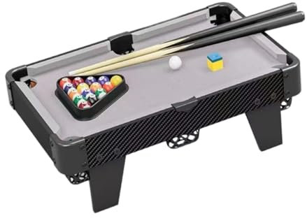 LeeQinersw Mini -Billardtisch für Kinder kleine Billard -Spieltisch Holz Interaktion Spielzeug Desktop -Spiele Poolspielzeug für Reisehausgebrauch
