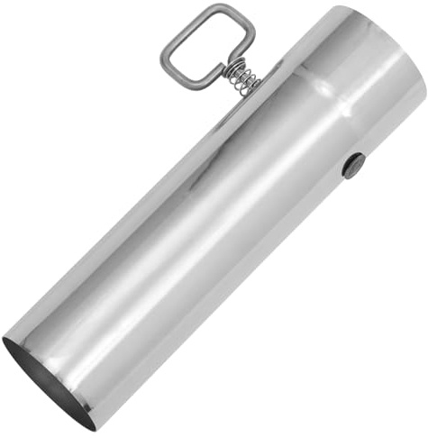TOYANDONA Conduit de Cheminée pour Poêle à Bois Extérieur en Acier Inoxydable 60 Mm avec Vanne D'air Réglable, Tuyau Robuste Anti-étincelles, Accessoire Chauffage Camping Sécurisé