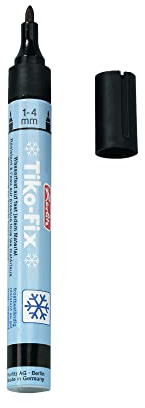 Herlitz 8666505 Folienschreiber Tiko-Fix 1-4 mm, schwarz