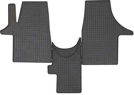 PETEX 68510 Gummimatten für passend für T5 ab 37742 / T6 ab 42156 Führerhaus 2-Sitzer Fußmatten schwarz 3-teilig