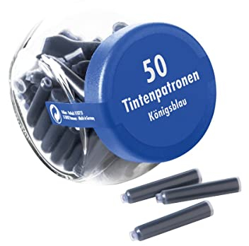 Pelikan Standard-Tintenpatronen, Königsblau, 50 Stück im Glas