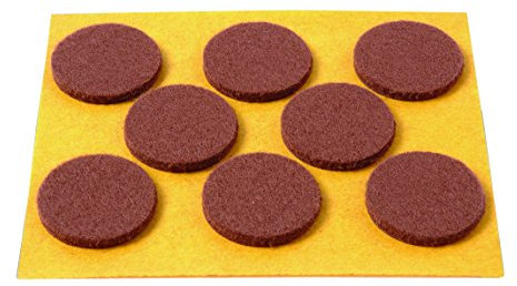 Brinox B70710M - Deslizadores fieltro (Diámetro 25 mm) color marrón