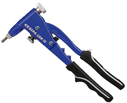 GESIPA Hand Blindnietmuttern Zange GBM 10 (M6 in Alu; M5 in Stahl; Setzhub: 7 mm; Dorn und Mundstück M4) 1457087