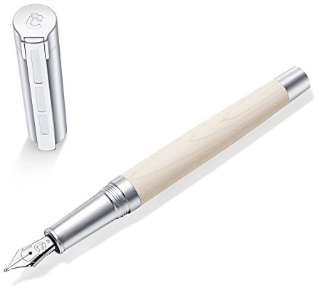 STAEDTLER Initium Lignum Füllhalter, Ahornholz, M, Made in Germany, mit edler Geschenkverpackung, 9PM120M