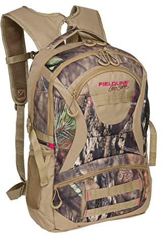 Fieldline Treeline Womens Hunting Backpack PRO Series | Tactical Backpack for Women and Men | Camo Backpack for Hunting | Heavy Duty Army Backpack | 19.3L | Mossy Oak Breakup Country