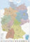 Politische Landkarte Deutschland - XXL DIN B0 - Deutschlandkarte 100x140 cm - Premium Poster mit PLZ, Bundesländern, Einwohnerzahlen - 1:660.000