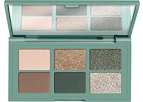 essence eyeshadow palette, Lidschatten, mehrfarbig, 6 Farben, sofortiges Ergebnis, farbintensiv, matt, metallisch, schimmernd, vegan, Mikroplastik Partikel frei, Nanopartikel frei (4,5g)