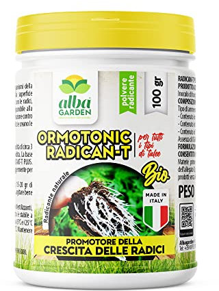 Albagarden - Ormotonic Radicant - Radicante Per Talee E Piante x 100 gr - Incrementa La Crescita Di Radici, Micorrize In Polvere Universale per Legnose