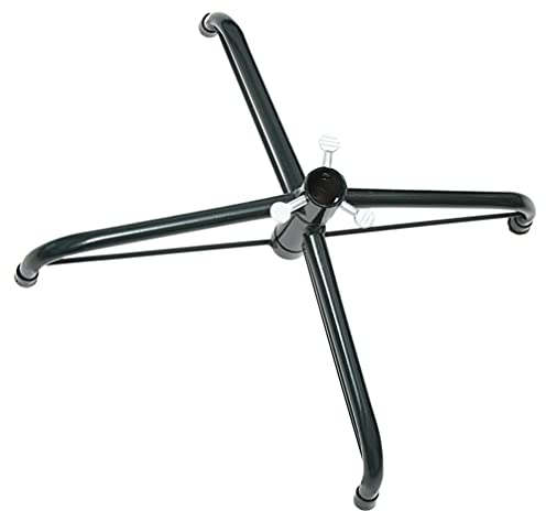 Angoily Soporte plegable para árbol de Navidad con patas de goma, soporte de metal para árboles de Navidad artificiales, decoración navideña (35 cm, diámetro 1,9 cm)