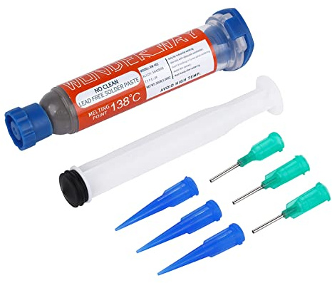 Wonderway Sn42/Bi58 T4 Lead Free Solder Paste No Clean, 138℃ Melting Point (30g)
