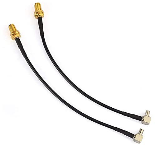 ANORE 4G TS9 antenn adapterkontakt 15 cm 2 st för extern antenn router E5372 E5577 E5786 E5787