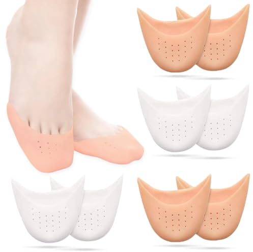 Zehenschutz Silikon, 4 Paare Gel Zehenkappen, Atmungsaktive Zehenschutz, Silikon Zehenschutz für Blasen, Hühneraugen, Eingewachsene Zehennägel, Schmerzlinderung durch Reibung und mehr