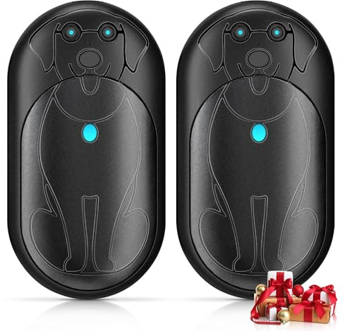 Lepwings Calentador de Manos Recargable Portátil 2 Piezas, 6000 mAh Calienta Manos Eléctrico Reutilizable USB con 3 Modos, 20 Horas de Calor Duradero, Regalos Invierno para Camping, Esquí - Negro