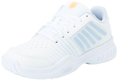 K-Swiss Mädchen Court Express Omni Tennis Shoe, White Heather Peach Fuzz, 37 EU