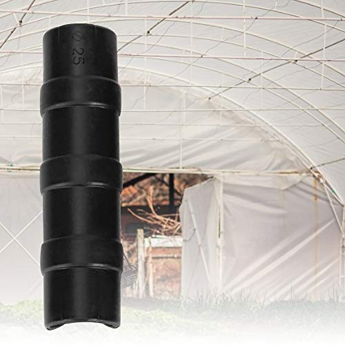 Kit de Conector de Clip de Película y Abrazadera para Tubería de Invernadero, 50 Uds., Color Negro, Adecuado para Marco y Tubo de Jardín (8,5 cm)