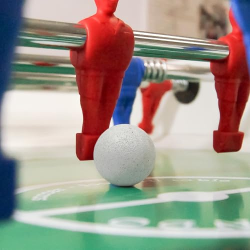 Kickerball aus Naturkork 34mm, 17g, weich, griffig, sehr geräuscharme Tischfußball Ersatzbälle für alle Kickertische, leise und Spielfeld schonend, 5 St. /10 St. Set, naturbraun & weiß