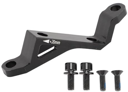 Segrehy Adattatore del freno a disco Flat Flat Flat to Post Mount High Strength Alluminio Staffa di conversione in lega per mountain bike e bici da strada 160 rotori a disco 180 neri
