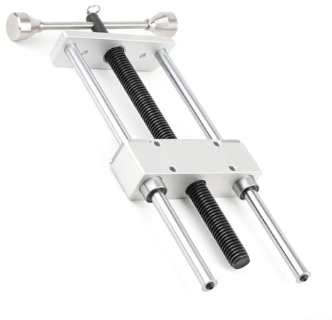 Tornillo de banco para carpintería con sistema de sujeción de inercia, rango de abrazadera de 0 a 300 mm, construcción de metal para bancos de carpintería y mesas de trabajo