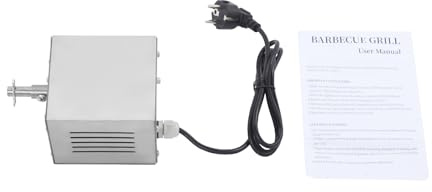 NaMaSyo Motore elettrico per barbecue in acciaio inox, per barbecue e girarrosto, per girarrosto, girarrosto, spiedini, shish kebab