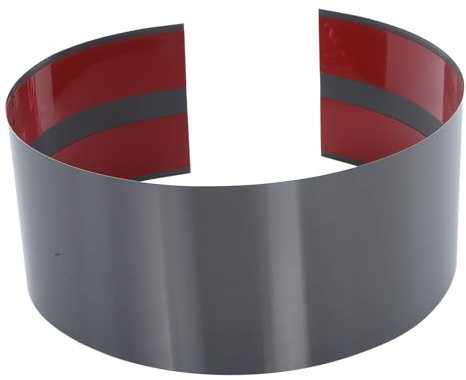 KOMBIUDA Placa Protectora para Puerta Principal de Acero Inoxidable Autoadhesiva, Acabado Cepillado Negro, 15 Cm de Ancho X 1 M de Largo, Protección contra Impactos para Puertas