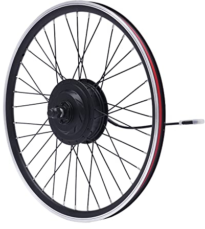 Esyogen 24 Zoll Elektrische Fahrrad Motor Kit Vorderrad 36V 500W E-Bike Umbau Kit E-Bike Radfahren Nabe Umwandlung Dual Mode Controller,max.Geschwindigkeit 30-35KM/H
