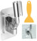Soporte de Ducha sin Taladro, Soporte para Ducha de 180° Ajustable, Soporte Adhesivo para Alcachofa de Ducha, Soporte Universal de Pared para Baño y Aseo