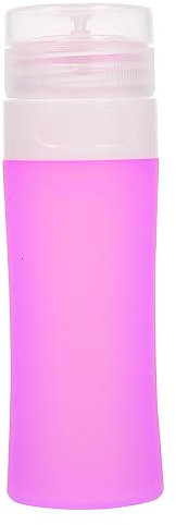 Didiseaon 60ml Silicone Travel Shampoo Bottle Set Leak-proof Refillable Cosmetic Emulsion Container Portable for Toiletries and Bath Cream Storage