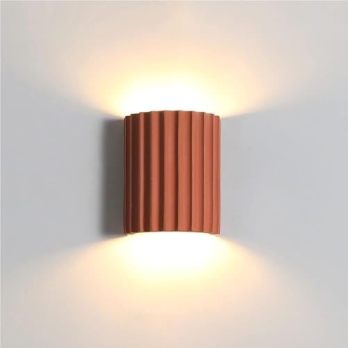 Modern Resin LED Wall Lamp Nordic Half Cylinder Lights Minimalist Up and Down Sconce for Living Room Bedroom Hallway Stairs