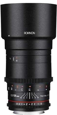 Rokinon Cine DS 135 mm T2.2 ED UMC Teleobjektiv für Canon EF Digital SLR Kameras