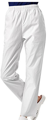 BSTT Damen Hosen weiße Arbeitshosen Gummibund Neue Verbesserung Dicke XXXL