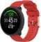 Ersatz-Armband für Polar Unite Damen und Herren, Polar Ignite, 20 mm, Silikon, Schnellverschluss, Metallverschluss, passend für Samsung Galaxy Watch Active 2, 40 mm/44 mm, Rot