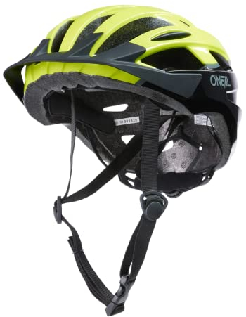 O'NEAL | Mountainbike-Helm | Urban Trail Riding | Leichtgewicht: nur 310g, große Ventilatoren zur Belüftung, Robustes ABS | Helmet Outcast Split V.22 | Erwachsene | Schwarz Neon-Gelb | L/XL