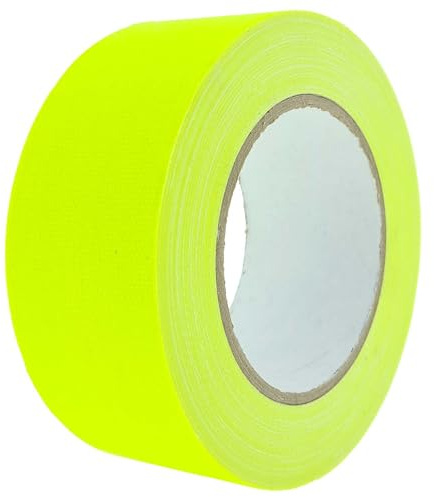 varivendo Neon Klebeband 19mm x 25m Gewebeklebeband leuchtend fluoreszierendes Klebeband, Panzeband