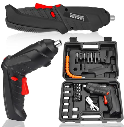 Mini Avvitatore a Batteria 4,2 V - Set di Cacciaviti Con Luce LED - Cacciavite Elettrico USB - Cassetta Degli Attrezzi per Riparazione