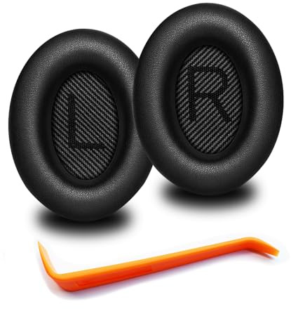 QC35 Ear Pads - Replacement Earpads Ear Cushions for Bose QuietComfort 35 II and QC35 Headphones & More(Black)