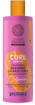 Natura Siberica Oblepikha O. Curl Control Shampoo Sulfate Free 400 ml – Locken Shampoo ohne Sulfate, definiert & hydratisiert Locken, mit Oblepikha‑Beeren & natürlichen Extrakten – sanfte Reinigung