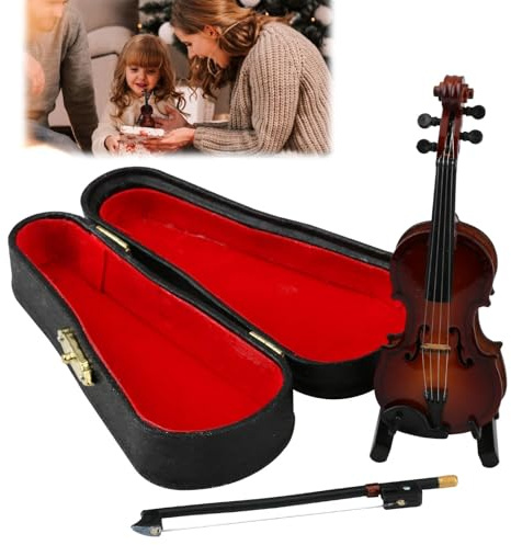 10CM Miniature Violin,Tiny Worlds Smallest Emergency Violin