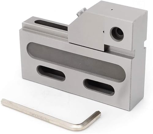 Yidubid CNC A Filo EDM Alta Precisione Morsa, 2 Pollici Strumento di Serraggio con Apertura A Ganasce 0-50 Mm Ganascia Scorrevole 1.5Kg Design Fisso Serraggio Morsa Apparecchiature