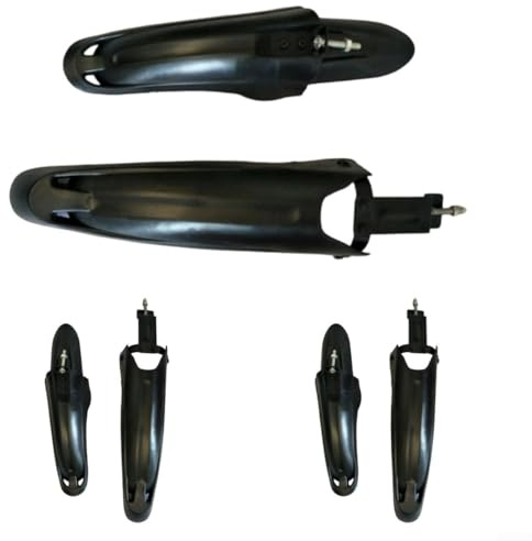El juego de guardabarros para bicicleta de montaña incluye 3 pares de protectores delanteros y traseros para ruedas de 24/26 pulgadas, hechos de plástico PP para proteger contra el barro y los