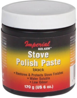 Imperial KK0059 Stove Polish Paste, Black, 6oz. Jar