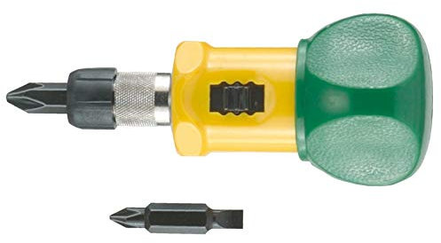 ratchet stubby screwdriver - supplied with phillips / slot head double ended bits. Engineer dr-03